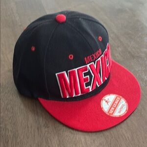 League Black and Red Mexico Hat